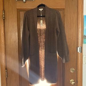 Brown cozy cardigan